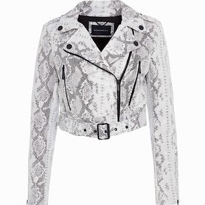 Cropped Moto Jacket